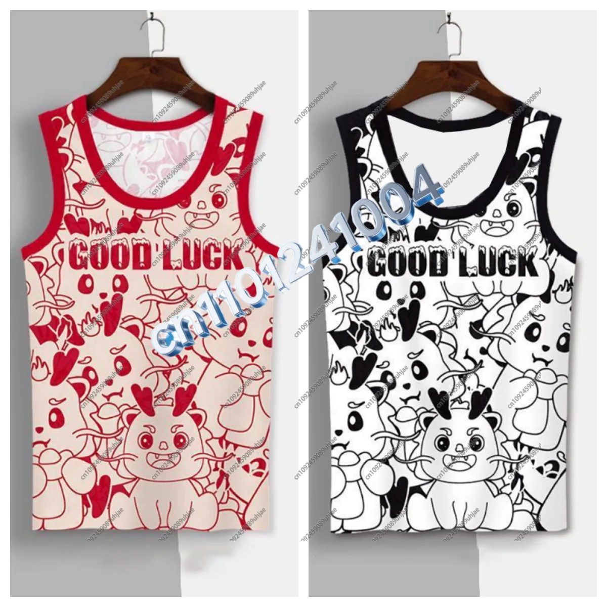 

Summer 3D Printing Cute Deer Dragon Pattern Printed Vest for Teenagers and Children Outdoor Sports Breathable Sleeveless Vest