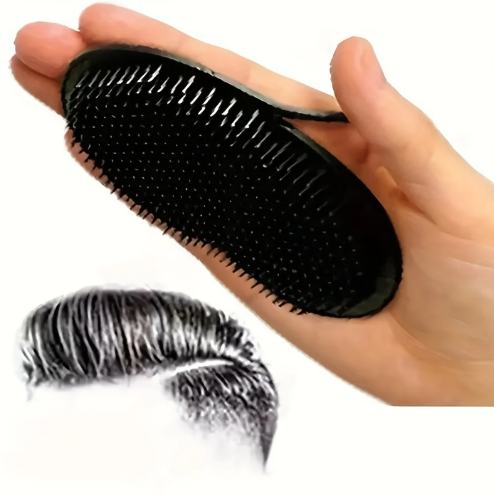 2pcs Multifunctional Pocket Hair Brush Small Light Palm Grip Comb Massage Brush Comb For Man Portable For Home Travel view 2