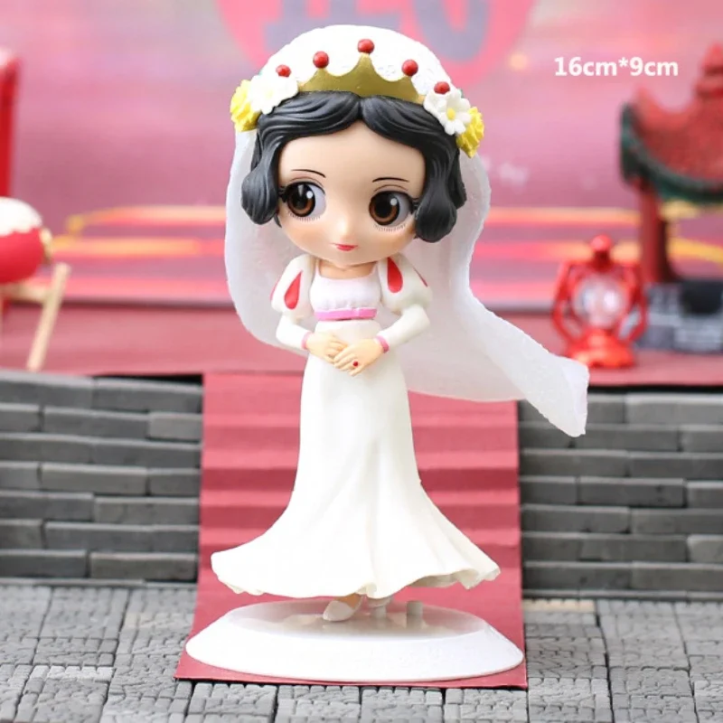 Disney Snow White Belle Cinderella Ariel Rapunzel Wedding Series Cute Room Decoration Ornament Girl Brithday Christmas Gifts