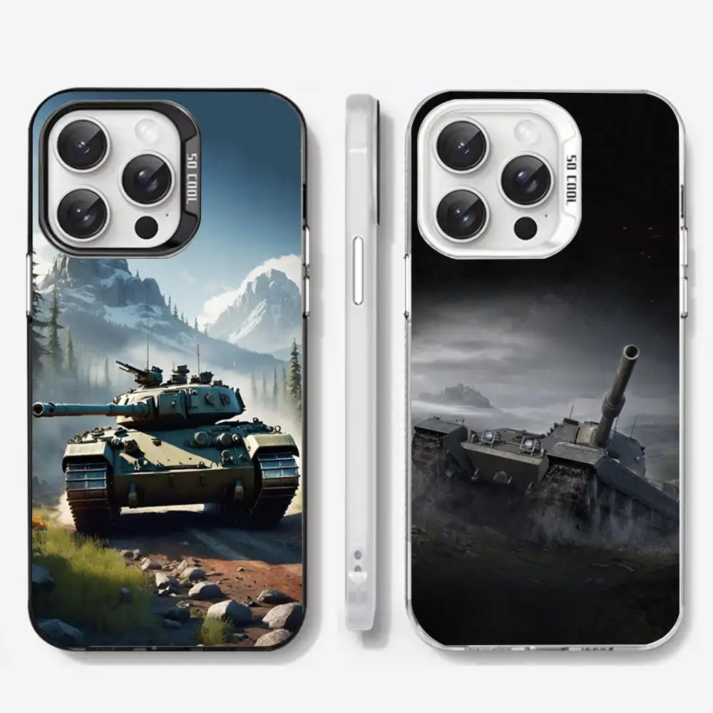 

Game W-World Of T-Tanks MAISTO Phone Case Color Silver Cover For Iphone 16 15 14 13 11 12 Pro Max Xr X Xs 8 7 Plus