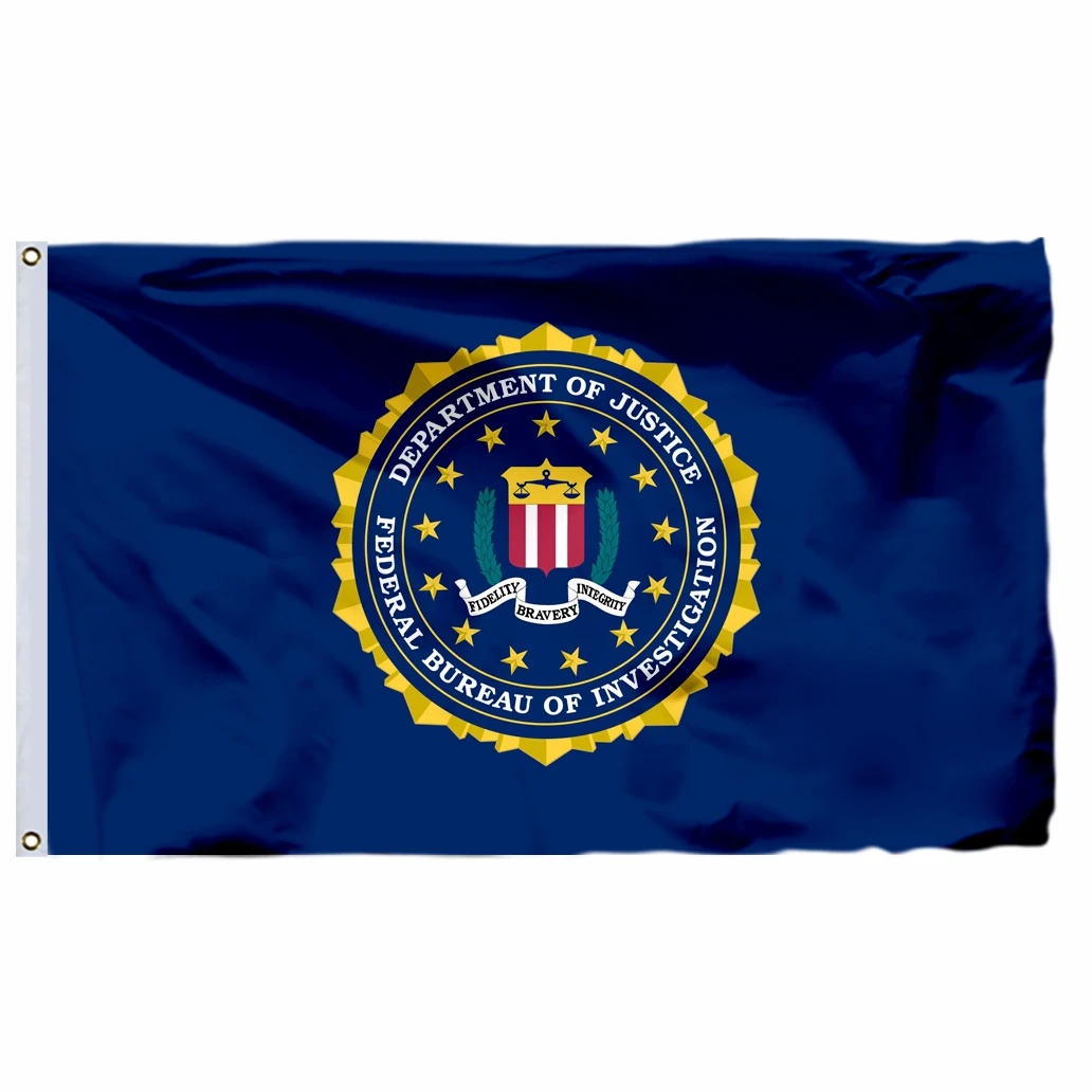 US FBI Federal Bureau of Investigation Flag 3ft X 5ft Polyester Banner Flying 90x150cm 21x14cm Custom Flag Outdoor