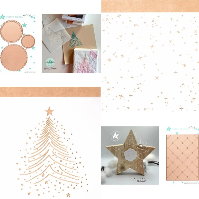 Cookie Box Background Glitter Star Stencil And Dies New Arrival 2026 Scrapbook Diary Decoration Stencil Embossing Template DIY