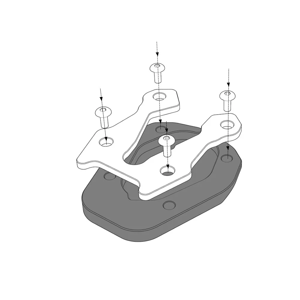 Untuk CFMOTO CF MOTO 450MT 450 MT Pelat Penyangga Kickstand Kaki Penyangga Samping yang Lebih Besar