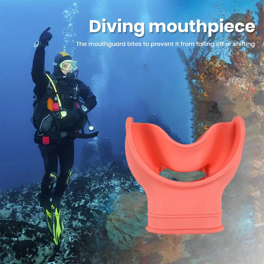 Adults Diving Bite Mouthpiece BPA Free Underwater Diving Tongue Guard Silicone Scuba Diving Mouth Piece Scuba Snorkel Mouthpiece