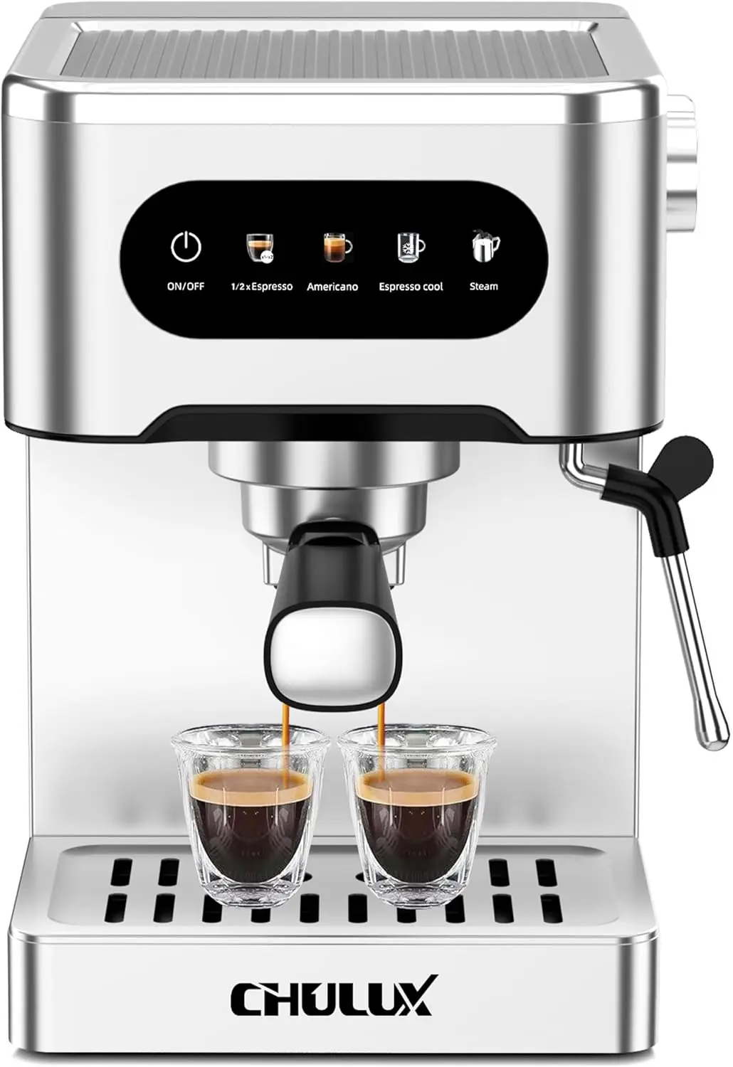20 Bar Espresso Machine with Milk Frother, Semi-Automatic Coffee Maker for Home Cappuccino & Latte