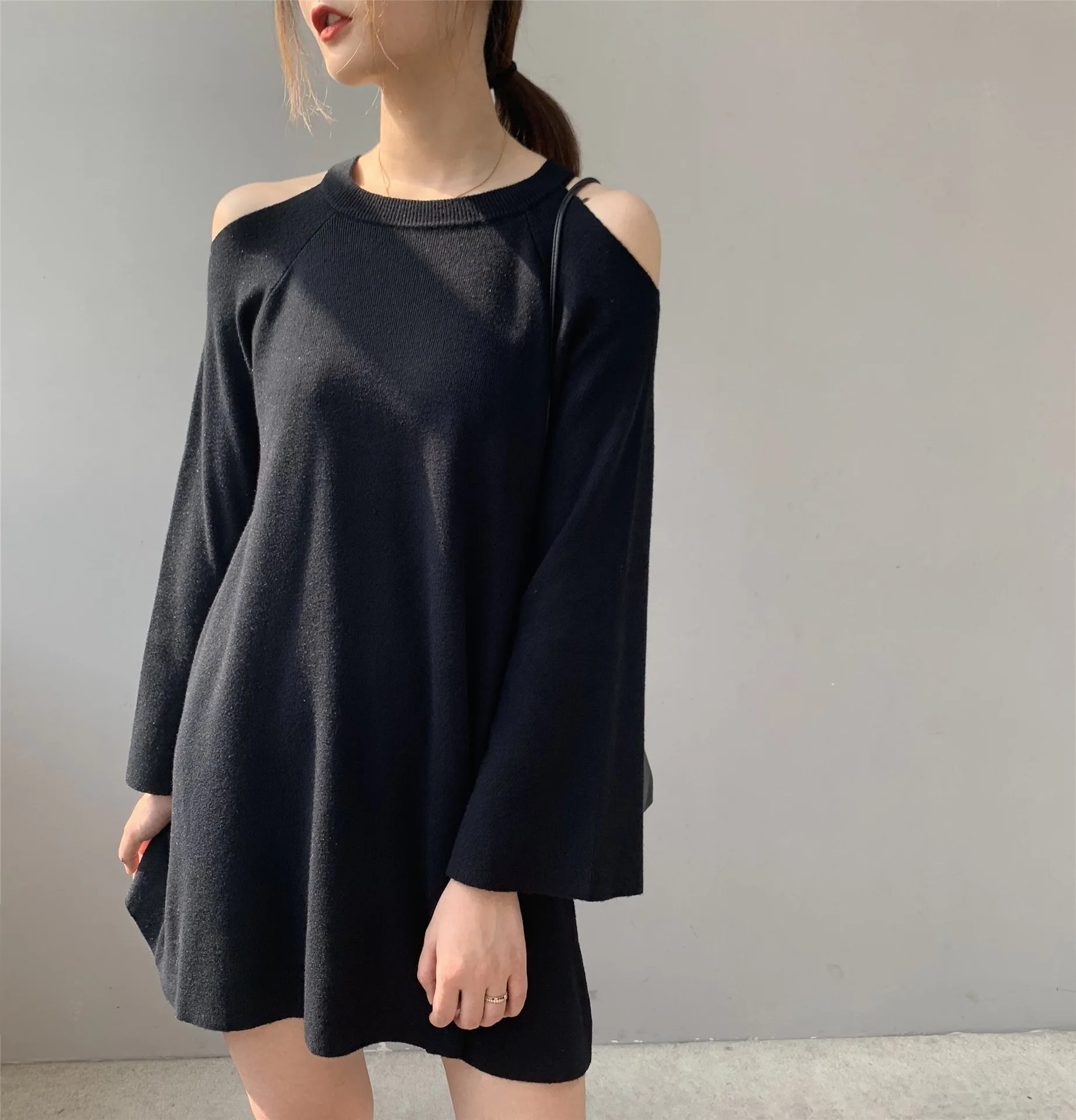 2022 New Sexy Streetwear Office Long Sleeve Women Dress Daily Party Tight Fitting Autumn Winter Solid Shopping Casual