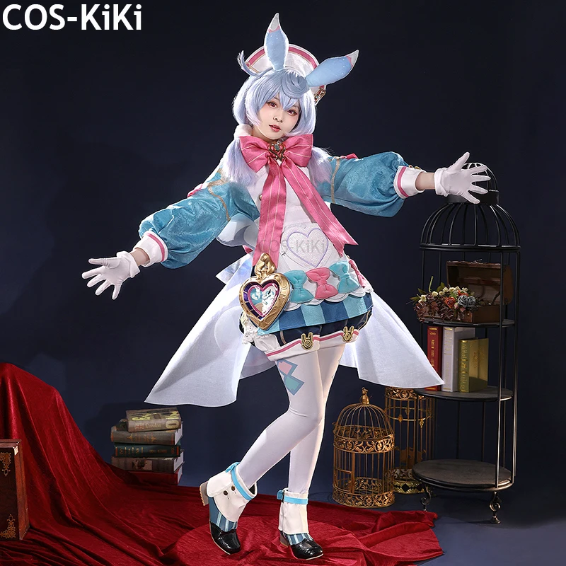 COS-KiKi Genshin Impact Sigewinne Game Suit Elegant Lovely Dress Cosplay Costume Halloween Carnival Party Role Play Outfit Women