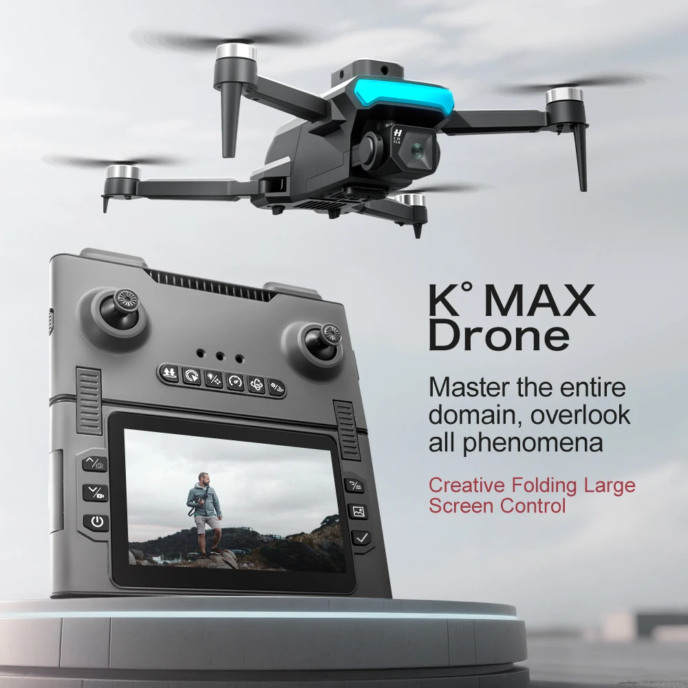 

New K MAX Drone with Dual Camera Professional Brushless Motor Optical FlowObstacle Avoidance Folding Quadcopter