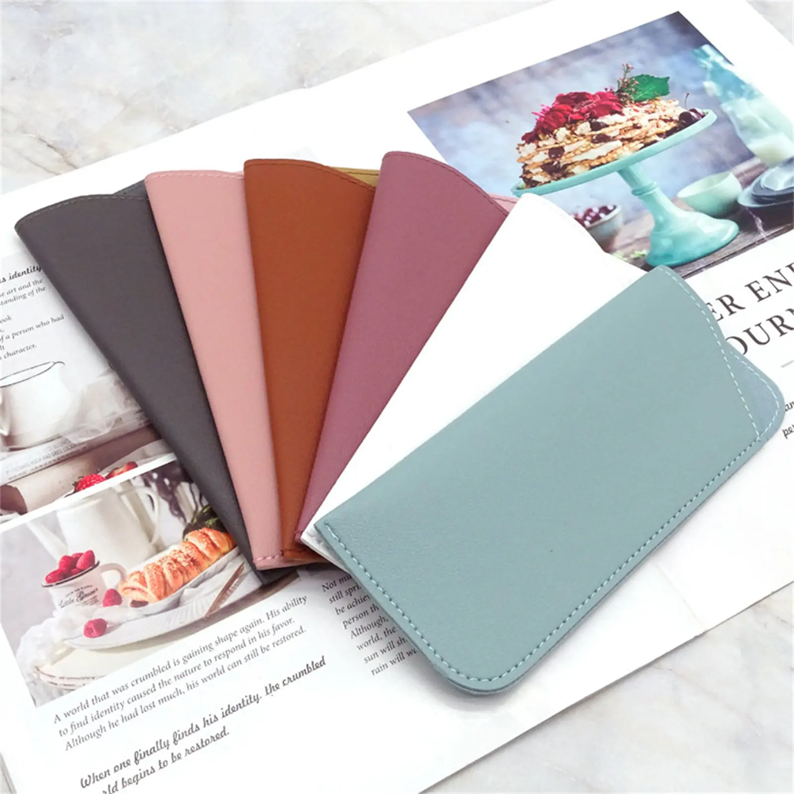 Eyeglass Case Portable Sunglasses Pouch Organizer for Reading Glasses with Anti-Scratch Soft Material for Travel and Daily Use
