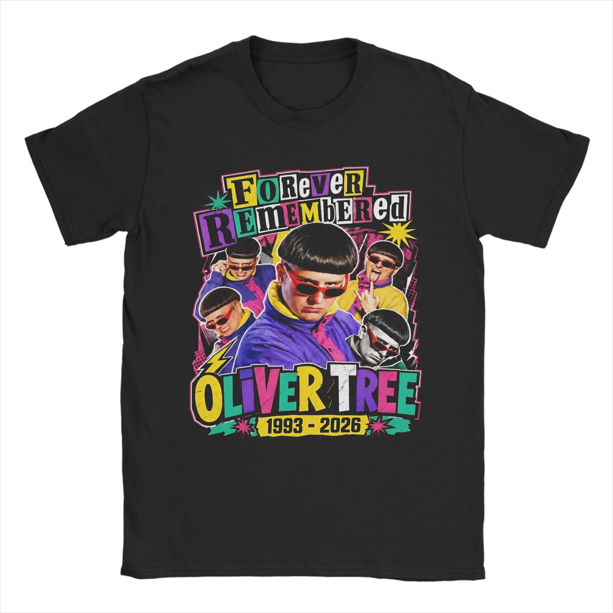 Oliver Tree Rest In Peace 1993 to 2026 Memorial Men Women's T Shirt  Novelty Tee Shirt O Neck T-Shirts Cotton Summer Clothing