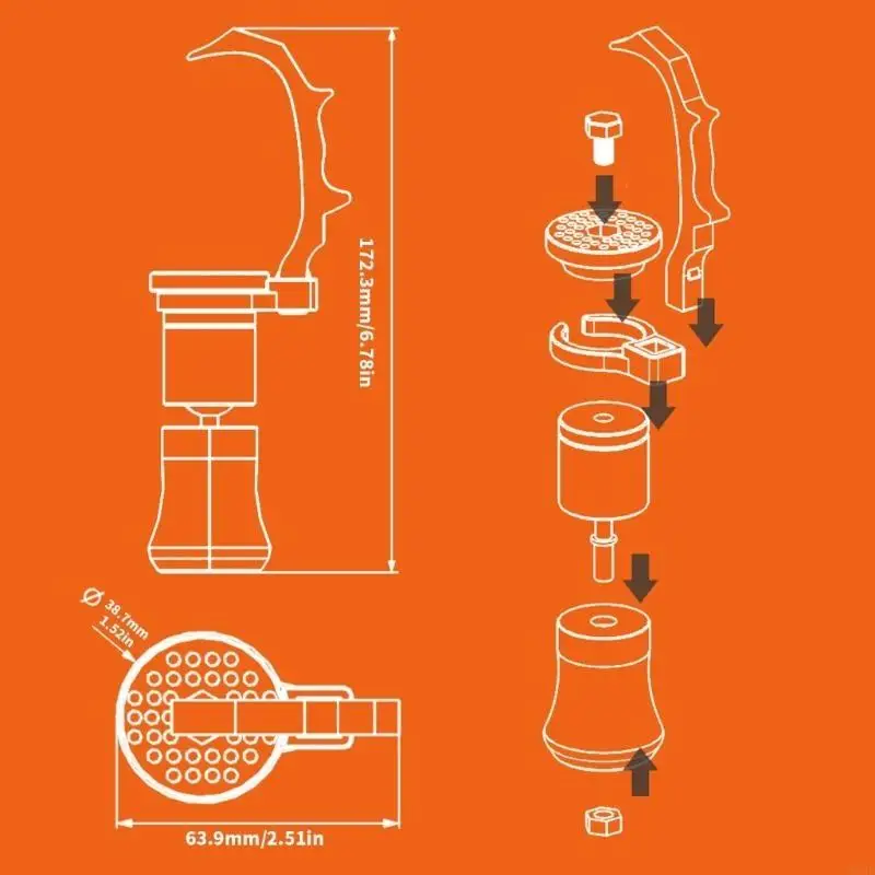 964E طراز الطلاء حامل قاعدة الطلاء يدويًا نموذجًا يسهل الاستخدام