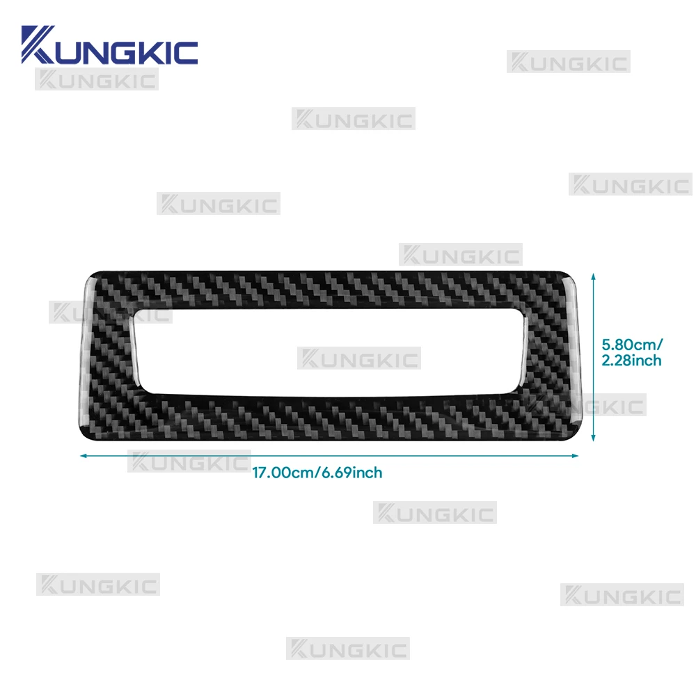 ملصق من ألياف الكربون الناعمة الحقيقية لأودي A5 S5 B10 2025 2026 LHD RHD لوحة إطار منفذ الهواء الخلفي للسيارة ملحقات داخلية #5