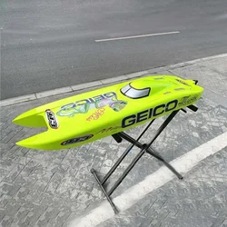 Miss GEICO RC Boat Speedboat Model 1.35m CAT Big Cat DIY Remote Control Speedship Speed 130km/h Toy Boat Model Frog Lizard