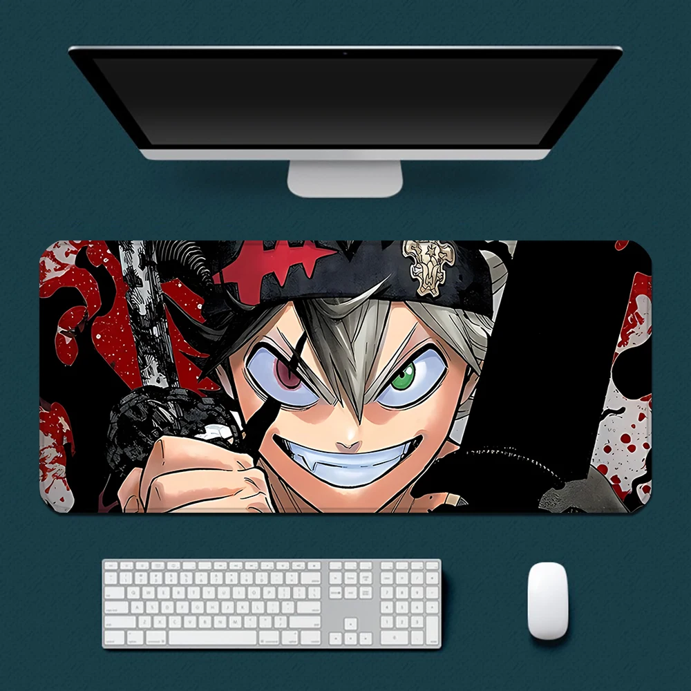 Anime Clover juvenile Asta Mousepad HD Printing Computer Gamers Locking Edge Non-slip Mouse Pad XXL90x40cm Keyboard PC Desk Pad