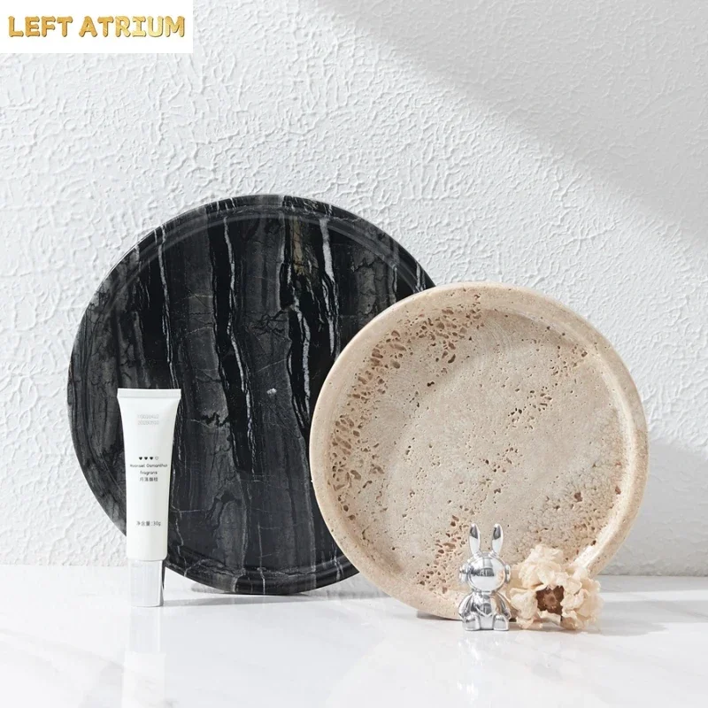 ancient-style-natural-cave-stone-decoration-tray-european-style-marble-plate-round-storage-tray-dessert-plate-trays-decorative