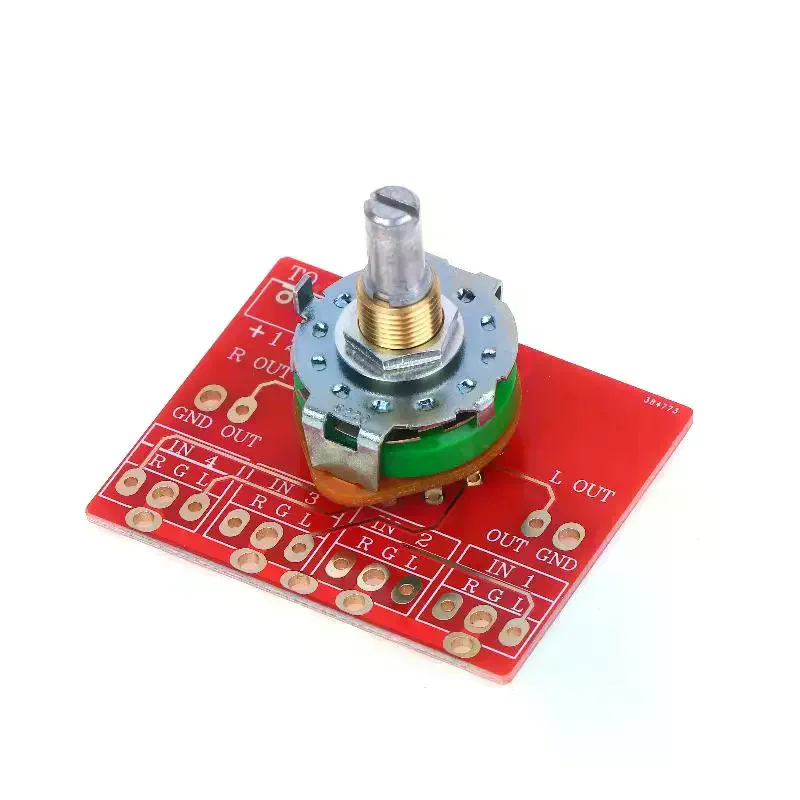 1/2Pcs Rotary Switch 3 Pole 4 Position Signal Selection Power Amplifier Audio Signal Switch Accessories