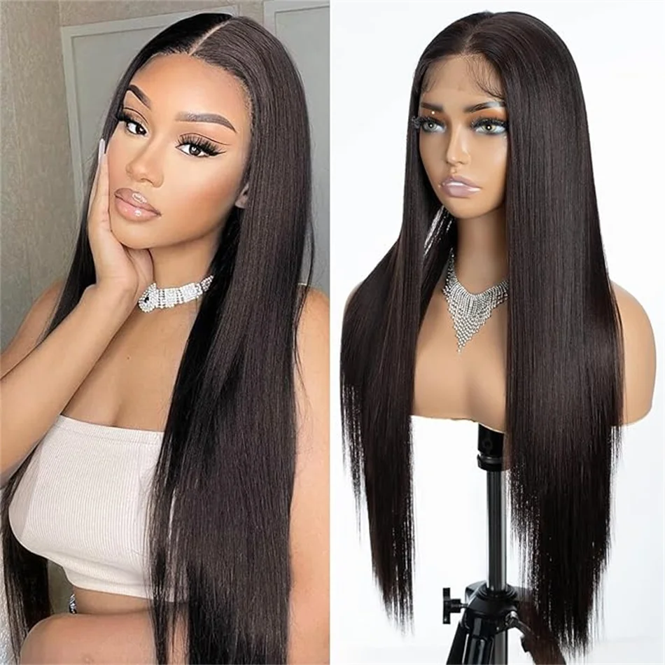 30 inch Straight Human Hair Wigs 5x5 6x4 Glueless Wig 180% 13x4/6 Transparent Lace Front Wigs 4x4 Human Hair Lace Closure Wigs