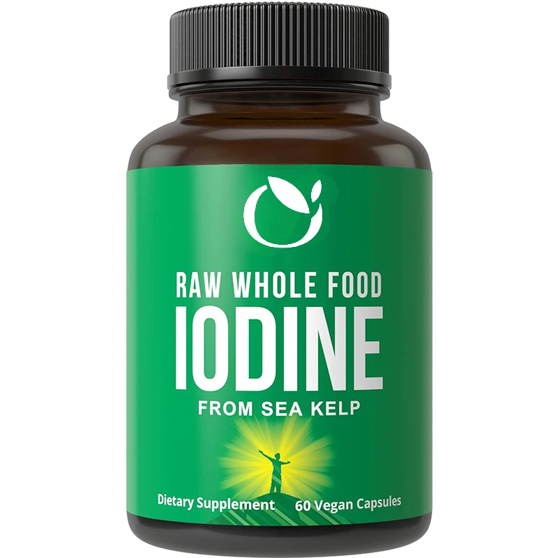 Original Whole Food Iodine Supplement From Organic Kelp (Ascophyllum Nodosum). 60 Vegetarian Capsules