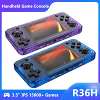R36H Retro Handheld Video Game Console 3.5‘’ IPS Screen 128GB 3000 mAh Open Source Linux System Portable Players For Boys Gift