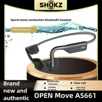 Original SHOKZ OpenMove S661 auriculares de conducción ósea IP55 auriculares inalámbricos resistentes al agua Bluetooth 5,1 auriculares deportivos de oído abierto