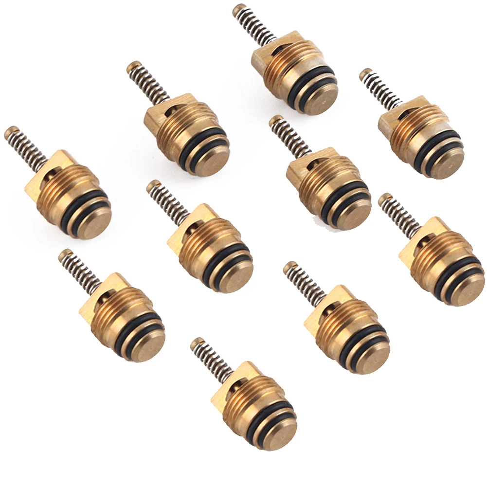 10pcs M10 A/C Valve Core Fitting MT0065 15-75236 For Ford Universal Air Condition System Valves Brass Car Accessories