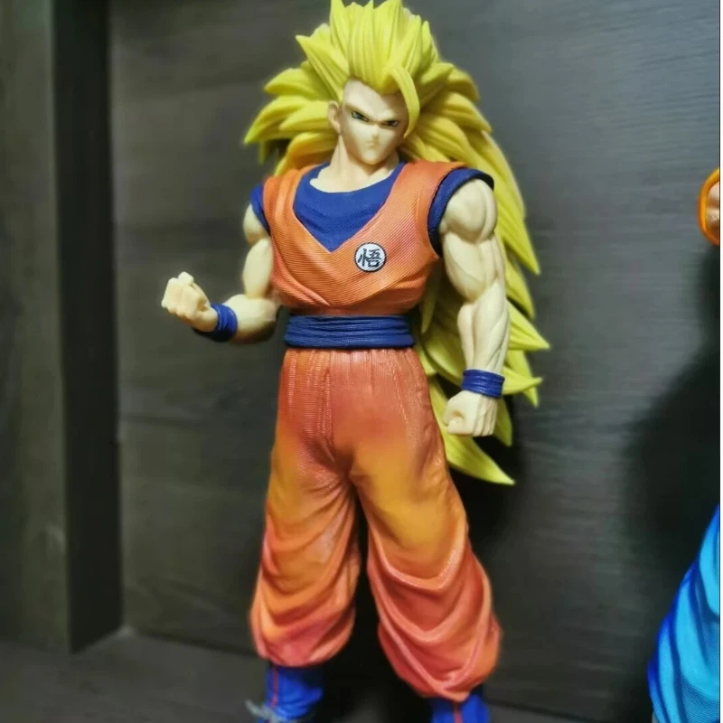 

Dragon Ball 30cm JT 2% SSJ3 Goku Action Figures Large Size PVC Statue GK Collectable Model Toy Desktop Exquisite Anime Deco Gift