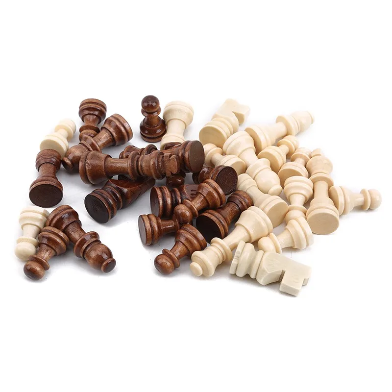 32 قطعة شطرنج كاملة عملية محمولة قطع الشطرنج مجموعة شطرنج جديدة قطع الشطرنج ملحقات الترفيه #3