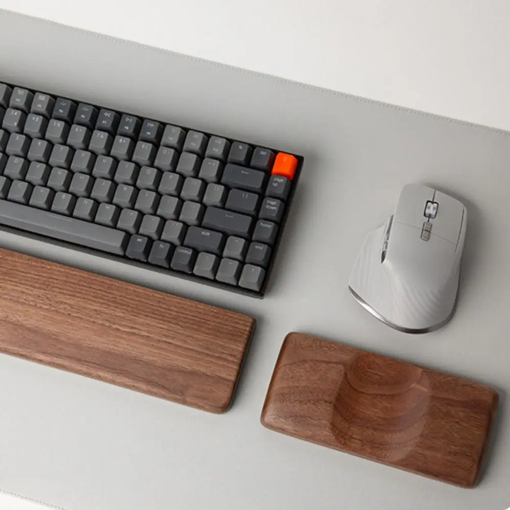 Gaming Mousepad Solid Wood Mouse Wrist Pad Anti-slip Vintage Wrist Rest Pad Smooth Surface Comfortable Mini Wrist Guard School