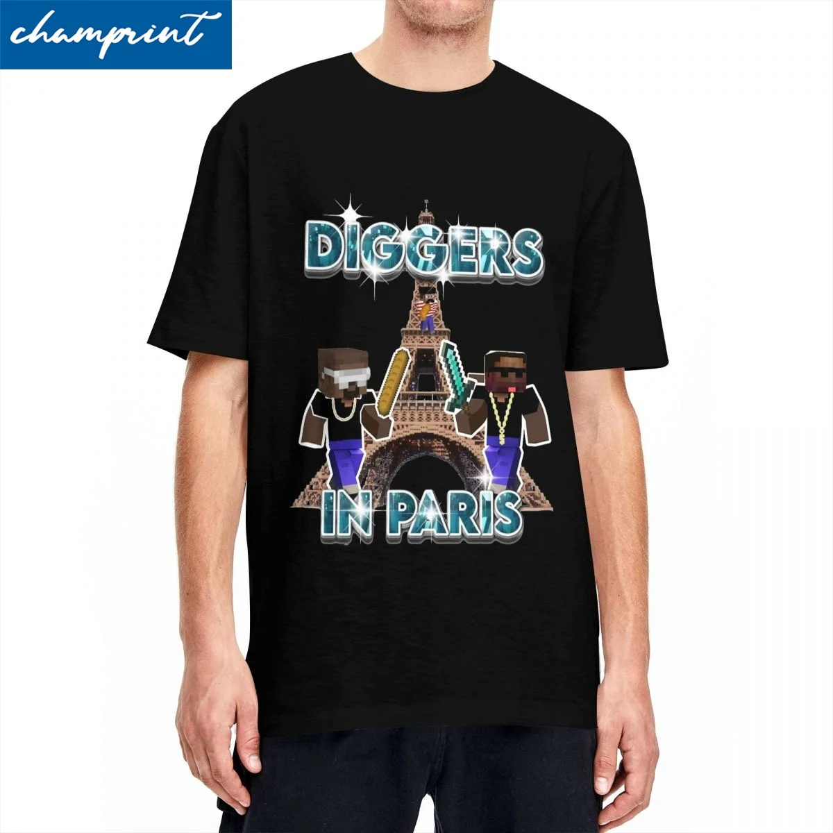 Diggers In Paris Kanye West & Jay-z T Shirts for Men Women Pure Cotton Novelty T-Shirts Crew Neck Short Sleeve Clothes Party