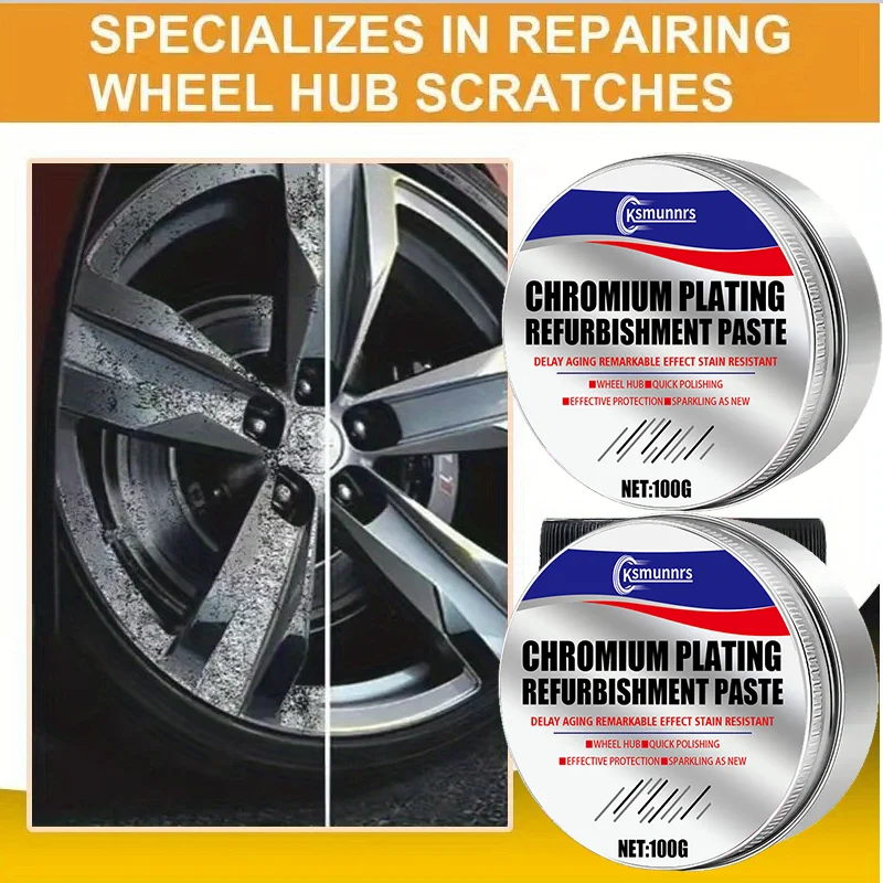 

Motorcycle All-in-One Alloy Wheel Repair Kit with Scratch Remover, Oxide Remover & Polishing Compound - Heavy-Duty Chemical