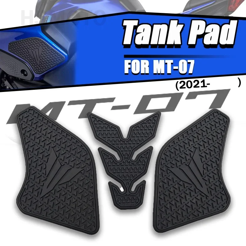 

FOR YAMAHA MT07 MT-07 MT 07 Motorcycle Accessories Non-slip Side Fuel Tank Stickers Waterproof Pad Rubber Sticker New Motorbike