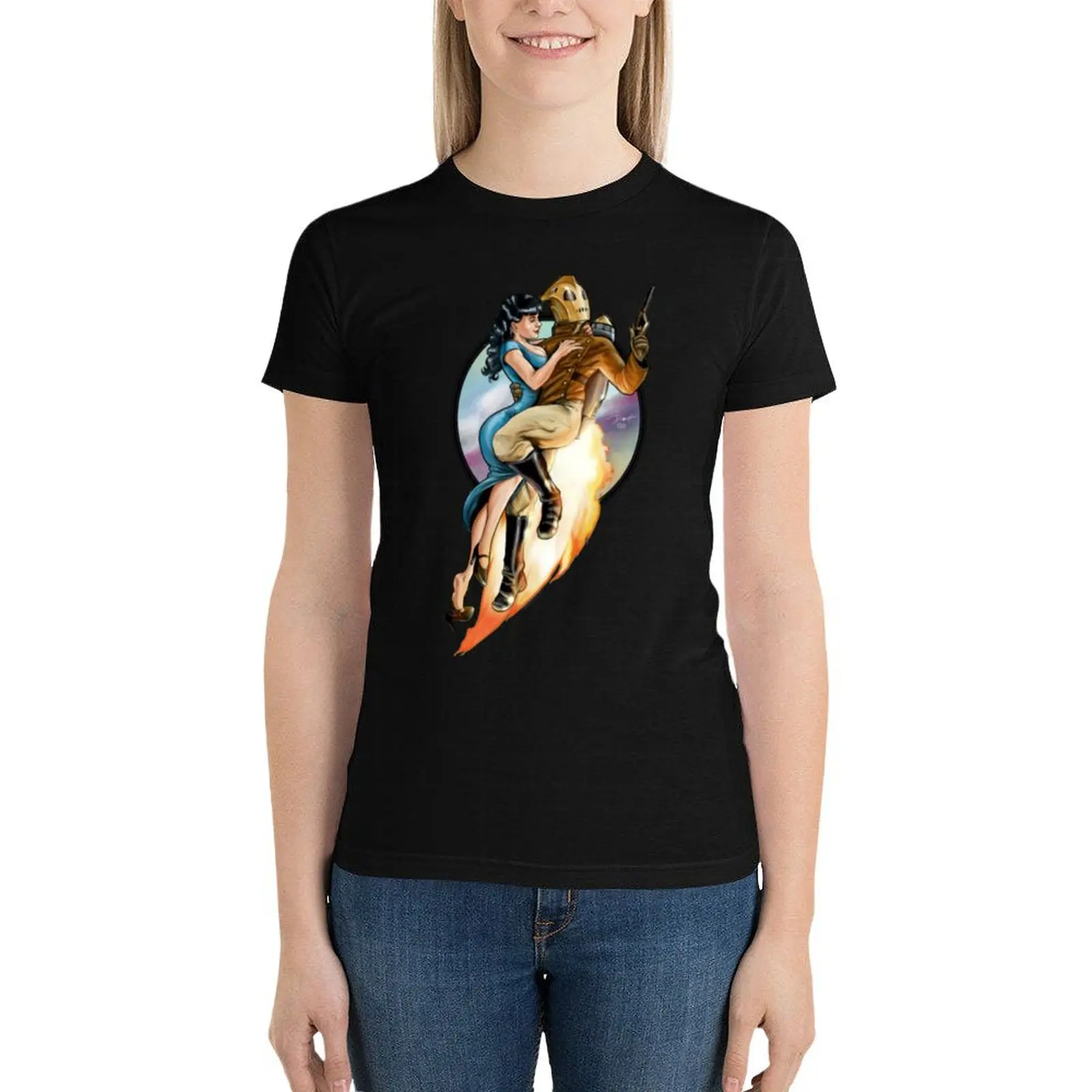 

The Rocketeer T-Shirt anime clothes cute clothes vintage clothes funny black t shirts for Women