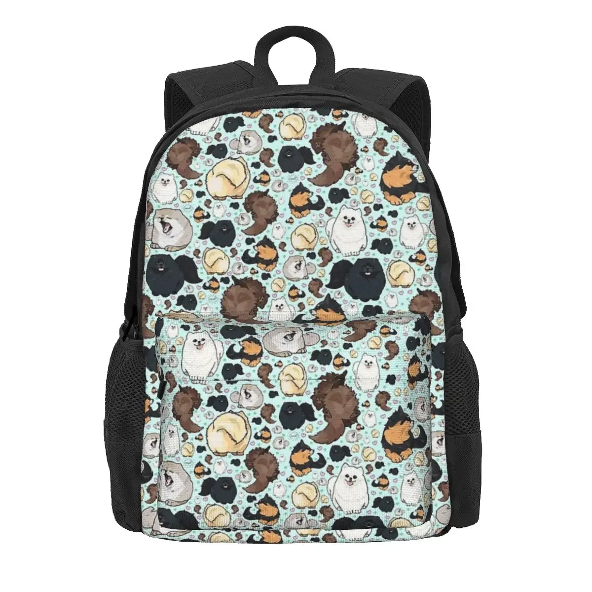 Mochilas para meninos e meninas da Pomerânia, Mochilas escolares infantis, Mochila Infantil dos Desenhos Animados, Bolsa de Ombro para Laptop, Grande Capacidade