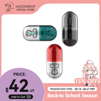 MOONDROP PILL OWS Open Ear Headphones Bluetooth 6.0 Hanging Earphones IPX4 Open Ear Clip Wireless Earbuds Built-in AI ENC Pill