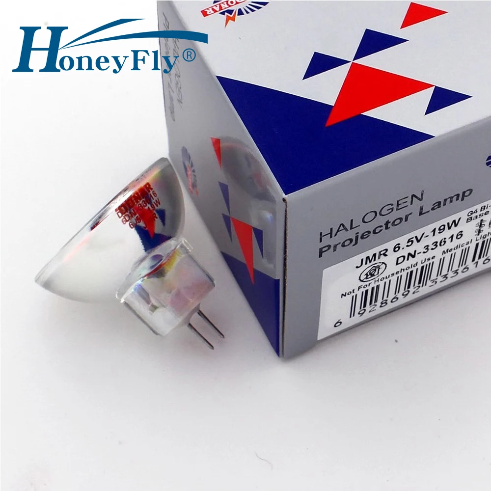 

HoneyFly MR11 Microplate Reader Halogen Bulb JMR G4 6.5V 19W 3000K White Reflector for Rayto RT-5000 RT-6000 RT-6100