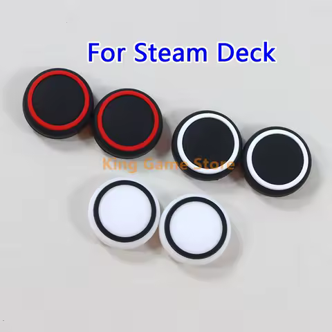 10PCS For Steam Deck Silicone Analog Thumb Stick Grips Cover Slim Gamepad Cap Joystick Cap Cases