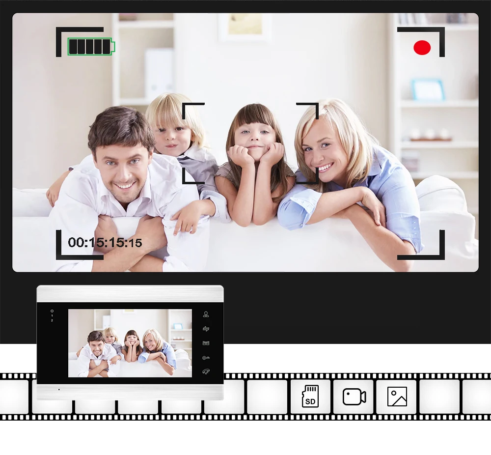 Joytimer Tuya WIFI Video Door Phone for Apartments Video Intercom Support RFID Card Unlock Mobile Control for Multiple Household