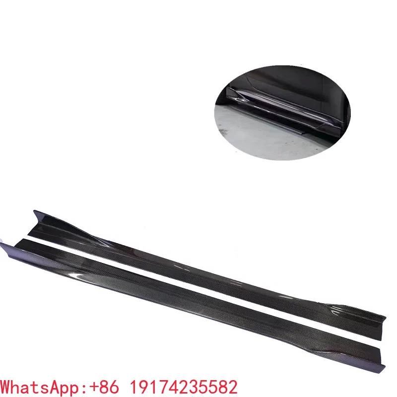 

For Wet Carbon Fiber Side Skirt For W205 C63 C63s Coupe
