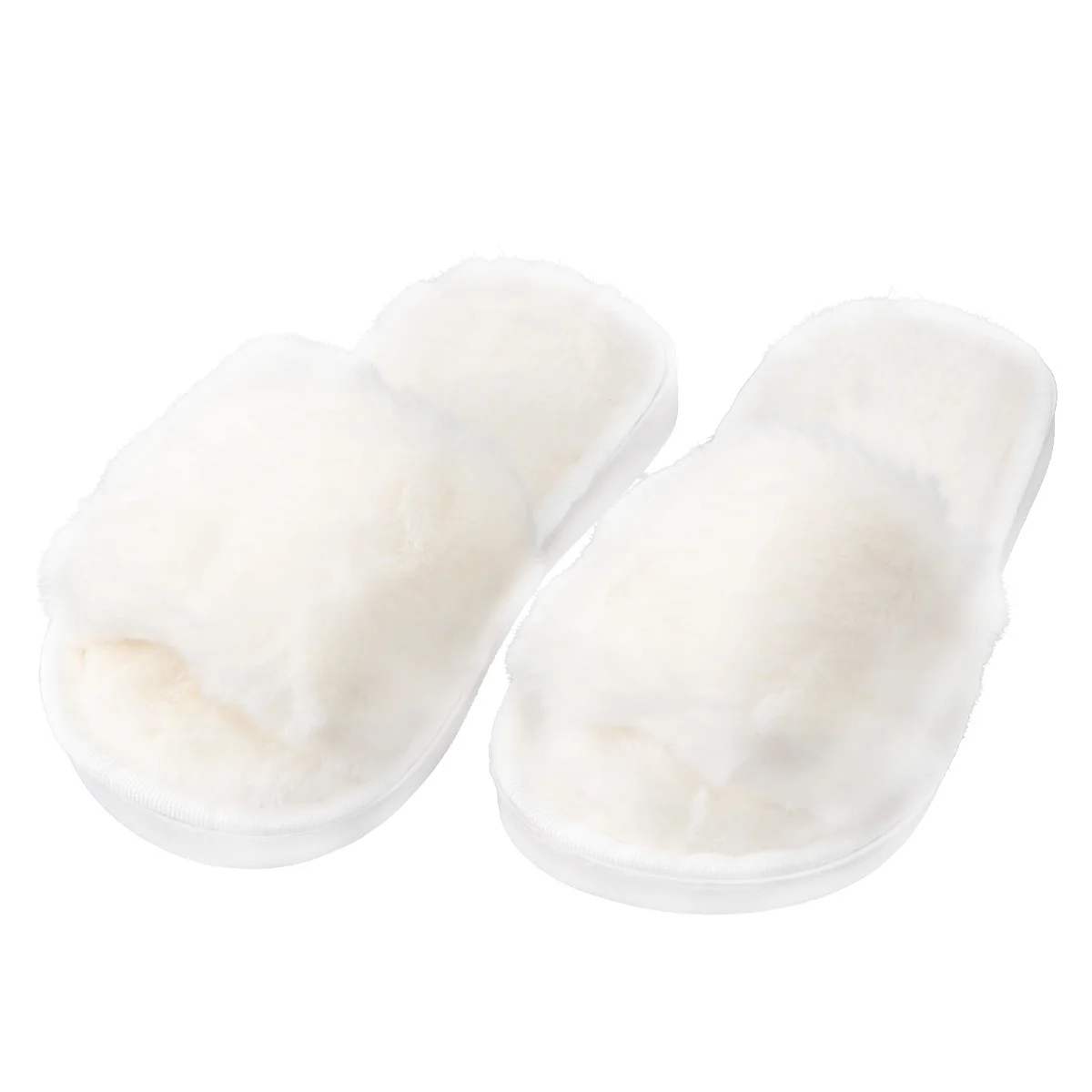 

1 Slippers Kids Anti-Slip Warm Winter Home Footwear Indoor Comfortable Children Slippers 32~ White
