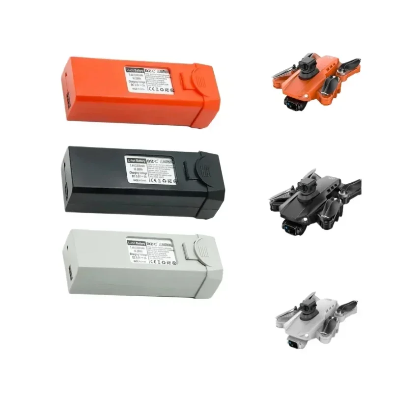 Batterie de remplacement pour Drone L900 Pro SE, 7.4V, 2200mAh, pour L900 SE Max 4K LYZRC L900, pièces de batterie de vol intelligentes