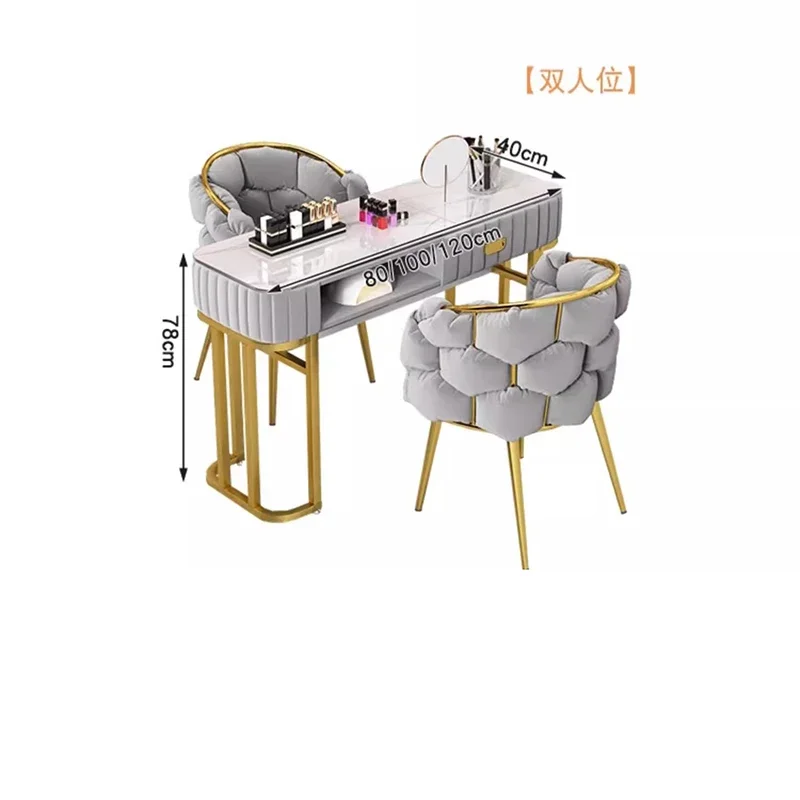 Elegant Unique Trendy Nail Table Manicure Space Saving Nail Tables Creative Style Nageltisch Mit Absaugung Salon Furniture
