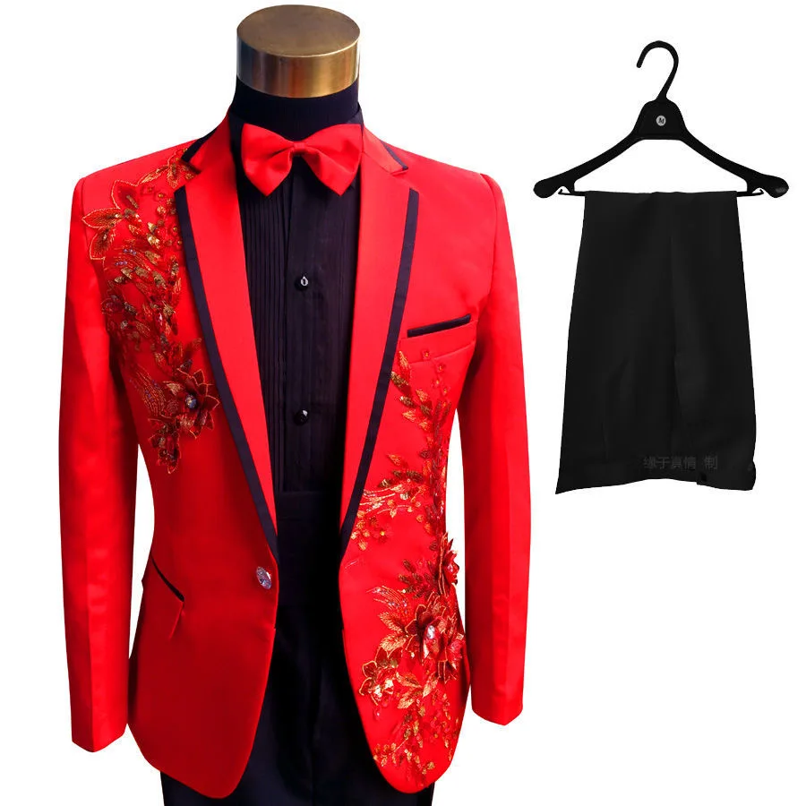 020Prom Casual Wedding Men's Complete Set of Casual Dinner Dresses