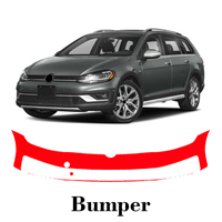 Car Precut Paint Protection Film Front Bumper Anti-scratch Exterior TPU PPF For Volkswagen Golf Alltrack 2017-2019