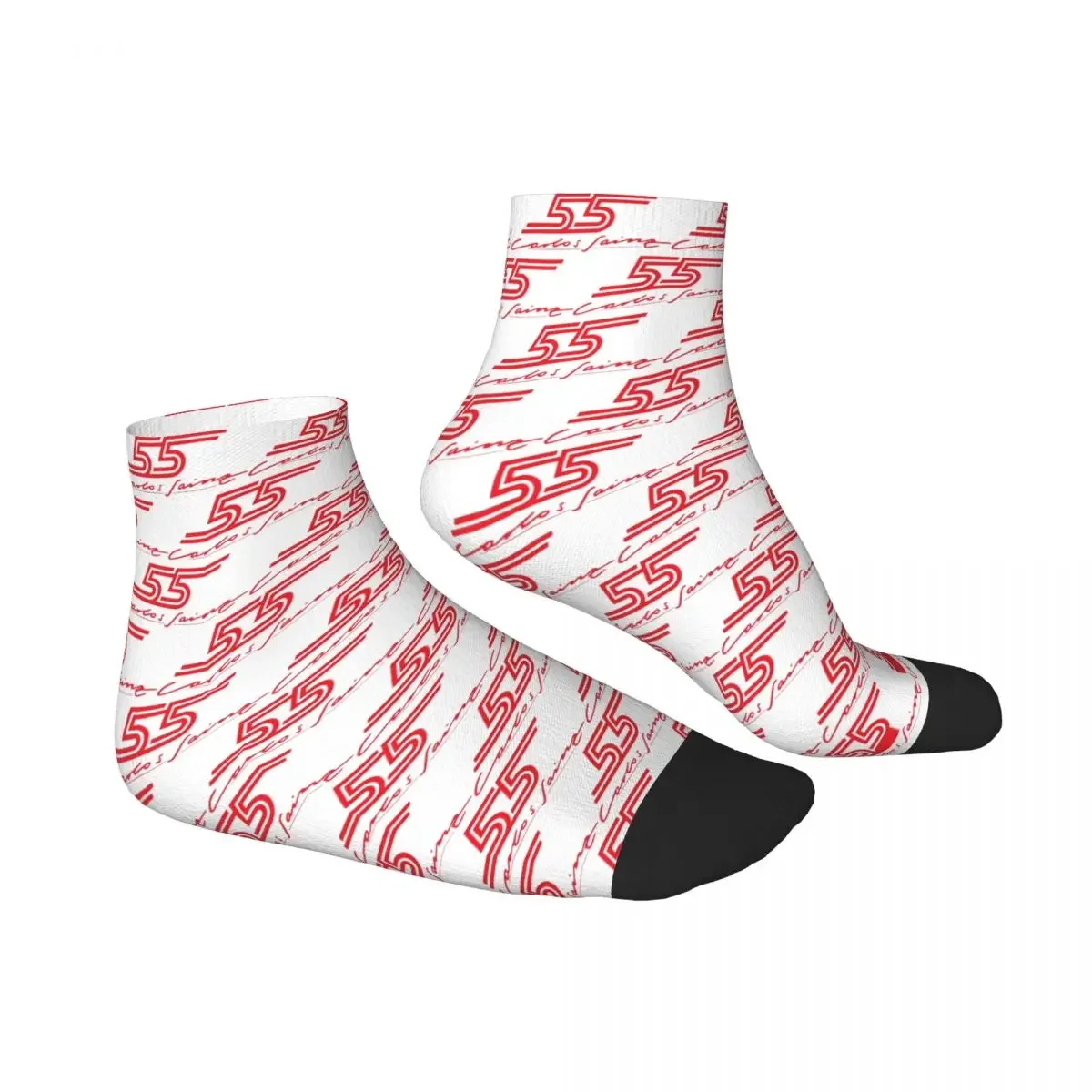 Carlos Sainz Jr F1 Signature Graphic - Dark Socks Harajuku Super Soft Stockings All Season Socks Accessories for Man Woman Gifts