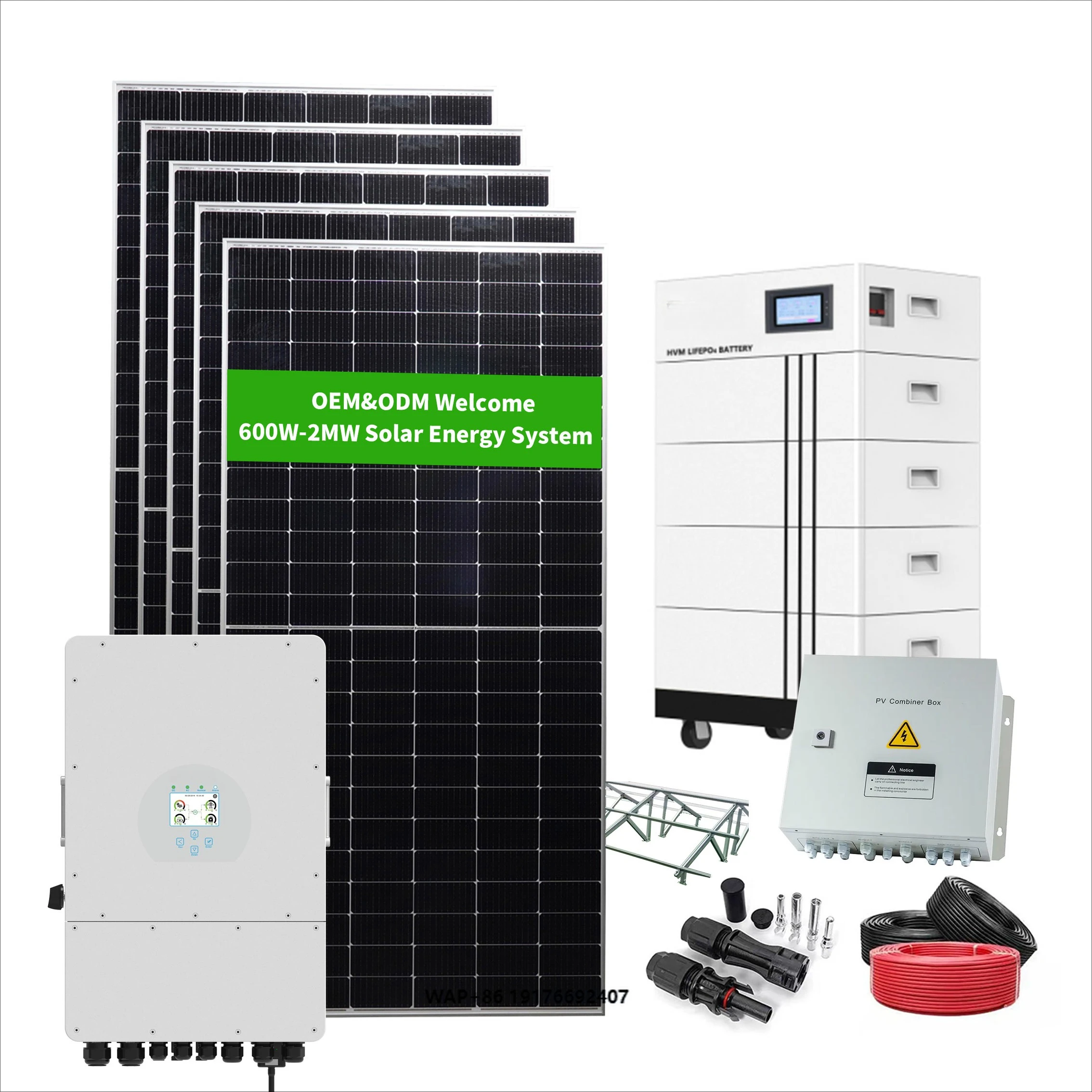 Deye Hybrid 15Kw off Grid Solar Power Panel Energy System 15kw Generator Lithium Battery Systems for Home