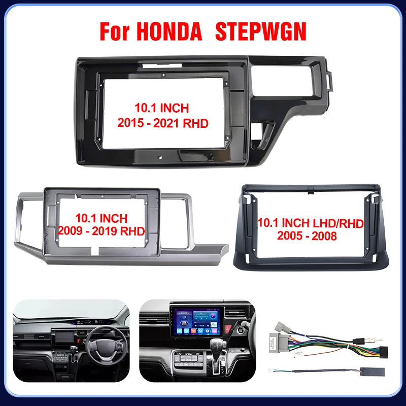 

Для HONDA STEPWGN 2005-2021 10,1-дюймовый автомобильный радиоприемник DVD стерео FasciaTrim приборная панель головное устройство навигационная установка рамка