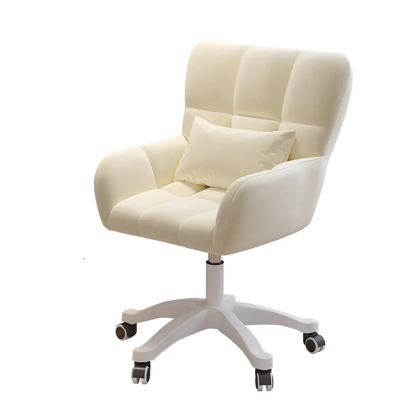 Computer chair girls bedroom makeup chair lazy leisure chair dormitory sedentary backrest liftable swivel chair