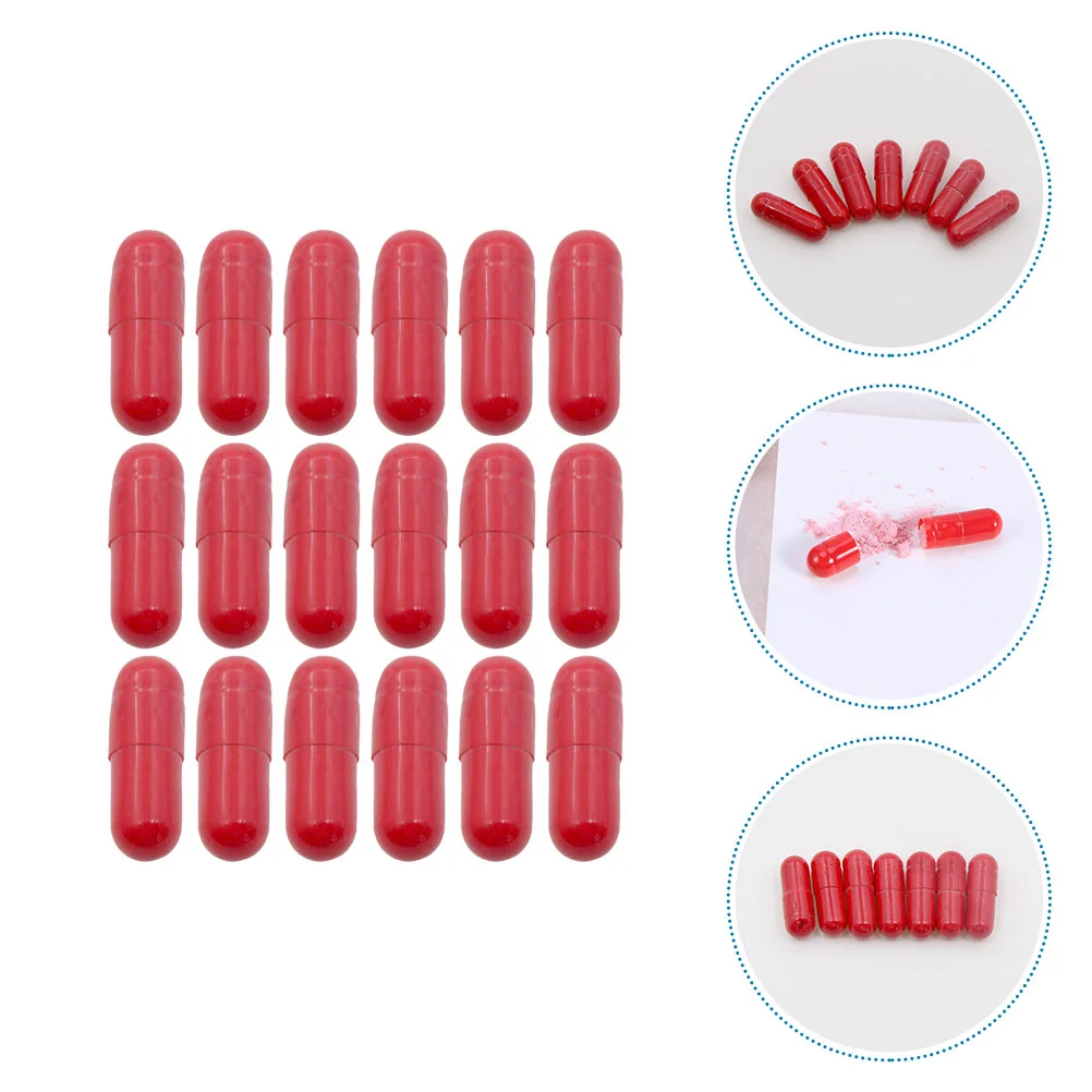 24 Pcs Fake Blood Capsules Halloween Toys Horror Props Prank Supplies Pills Corn Starch Carmine Plasma Child Party Trick Favors