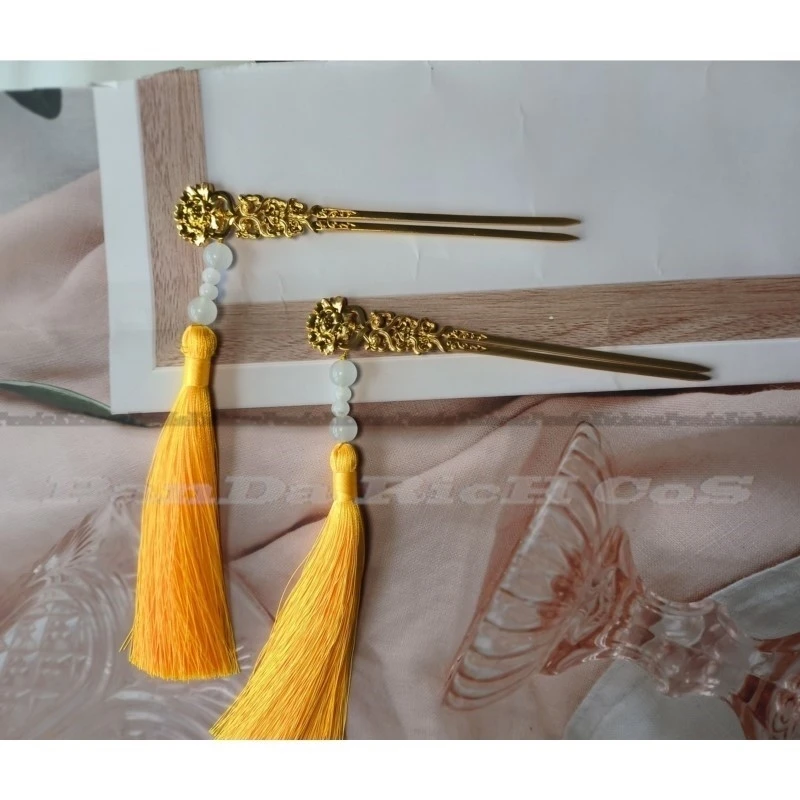 مقاطع الأذن أنيمي تأثيري للنساء والفتيات ، الدعائم هالوين ، دبابيس الشعر دعوى الوردي ، يوميات مذهلة Maomao الملحقات