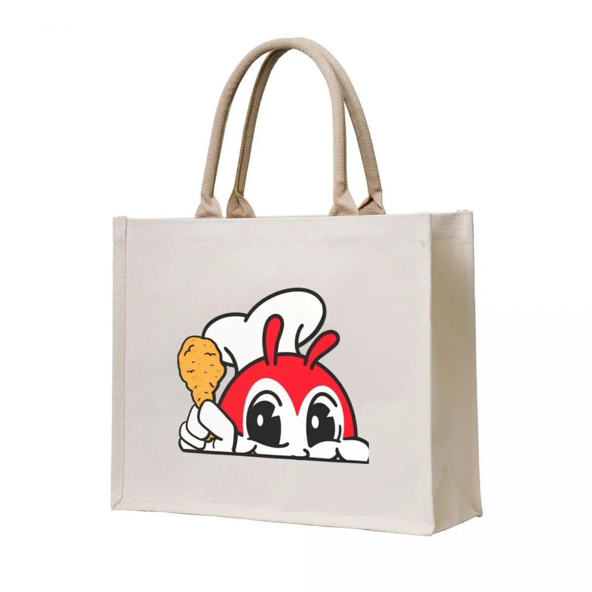 

JOLLIBEE PEEKING CUTE CHICKEN JOY FILIPINO Tote Bag Custom bag Shopper handbag canvas tote bag Cloth